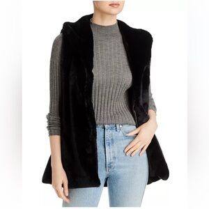 Echo Longline Faux Fur Vest Winter Warm Size: M/L